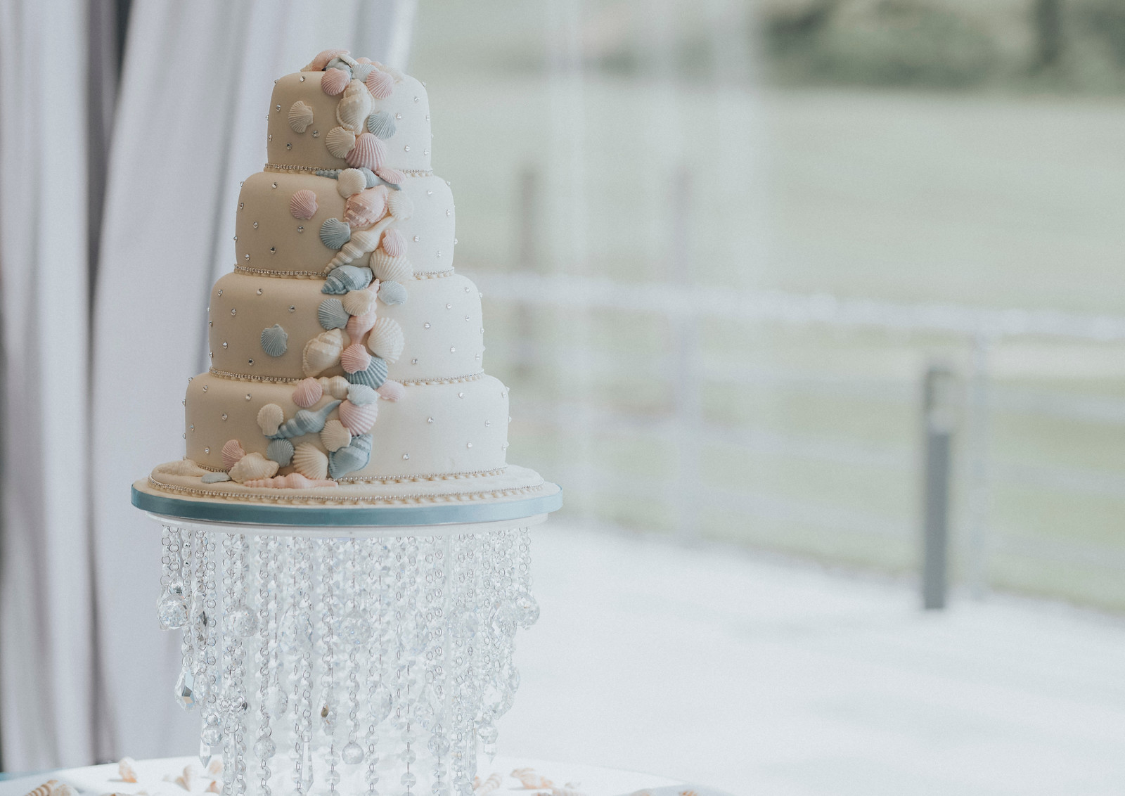 Seaside Inspired Wedding Cake