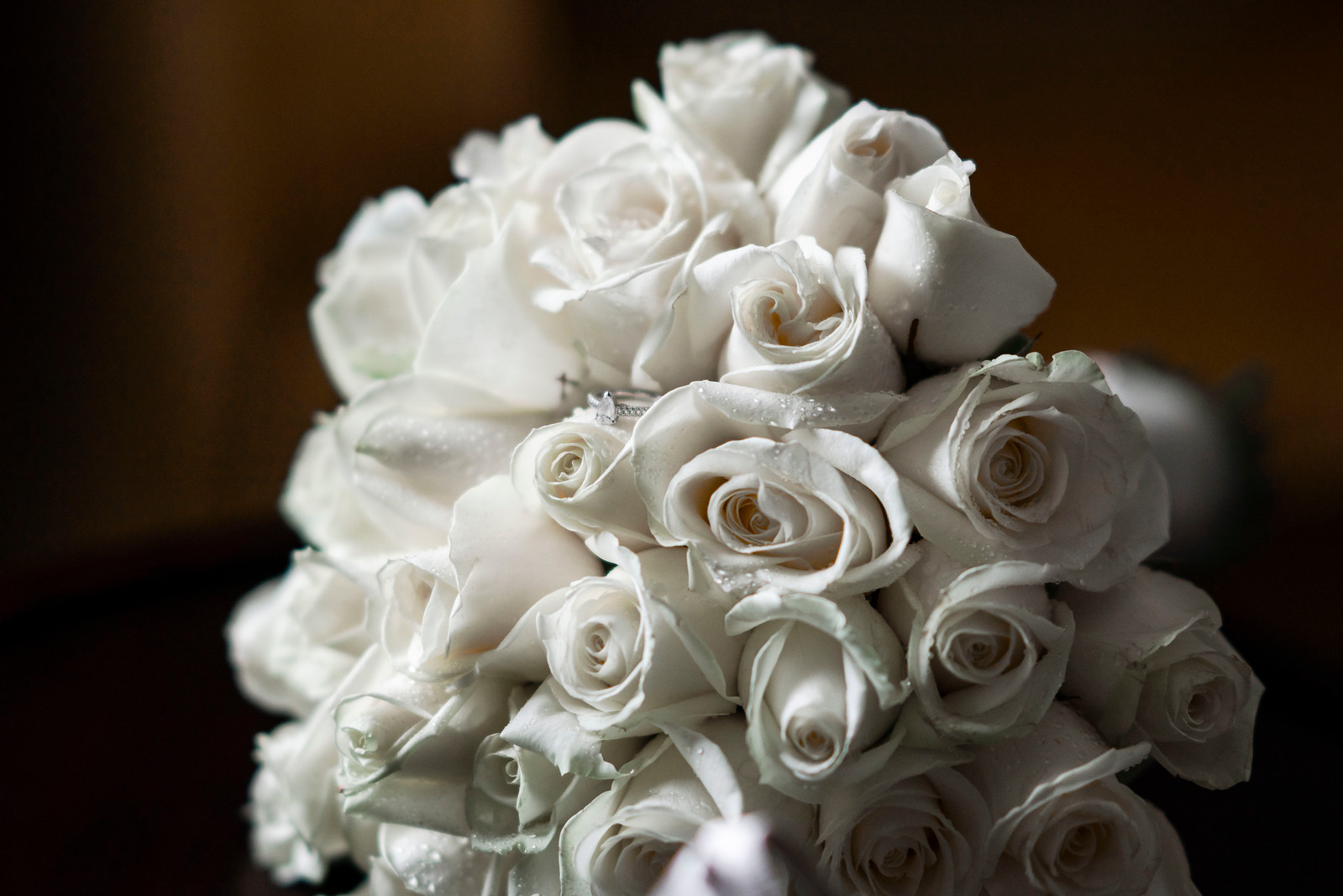 White Roses Wedding Flowers