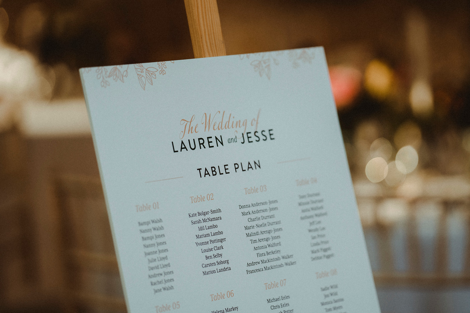 simple table plan layout design